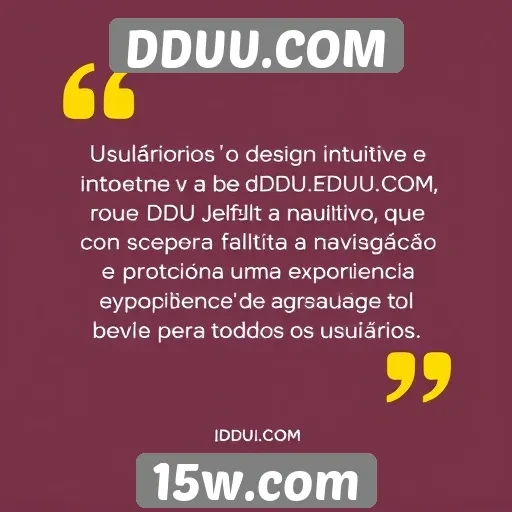 Usuários destacam design intuitivo de DDUU.COM